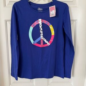 Circo Kids Blue Peace Sign Long Sleeve Shirt